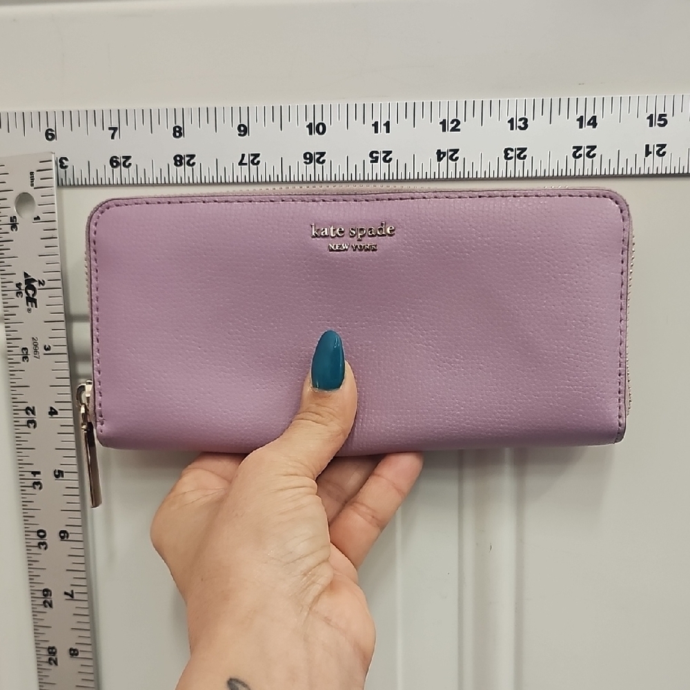 Kate, Spade, Lavender, Zip-Around, Wallet, Spring, Summer, Easter, Girly,  Beach